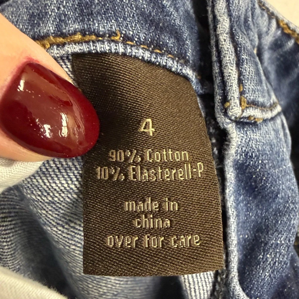 The Limited Denim Boyfriend Jeans Size 4 Medium Wash - Picture 4 of 5